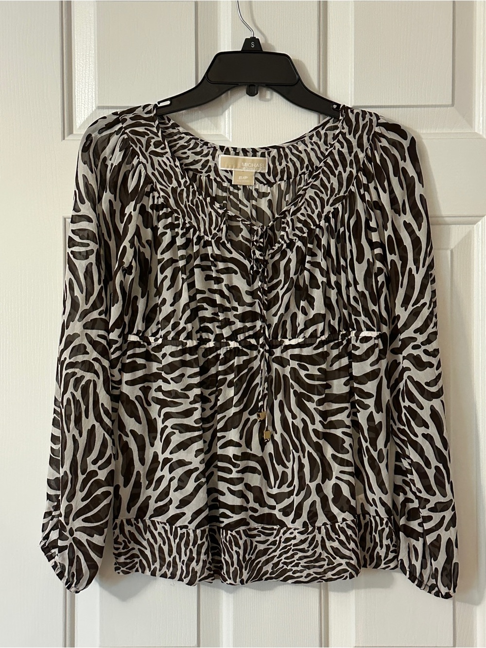 MICHAEL Michael Kors sheer Animal-Print Top